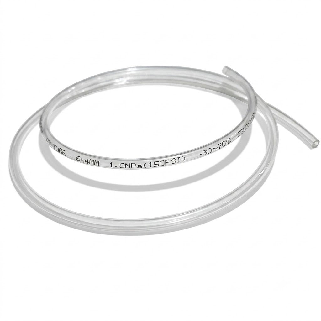 Premium Clear CO2 PU Tubing for Planted Aquariums (6x4mm, 1 Meter)