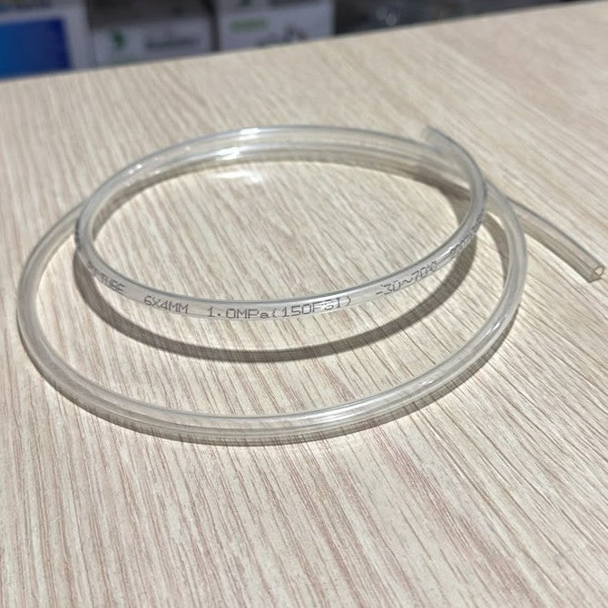 Premium Clear CO2 PU Tubing for Planted Aquariums (6x4mm, 1 Meter)