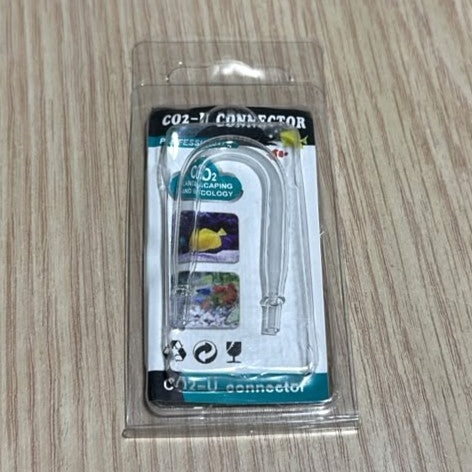 Glass CO2 U-Bend Connector for Planted Aquariums