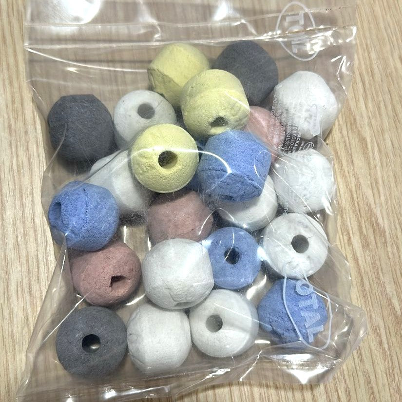 Multi-Color Ceramic Rings For Aquarium FIlteration  Media | Size 28 mm | 500 g/pack