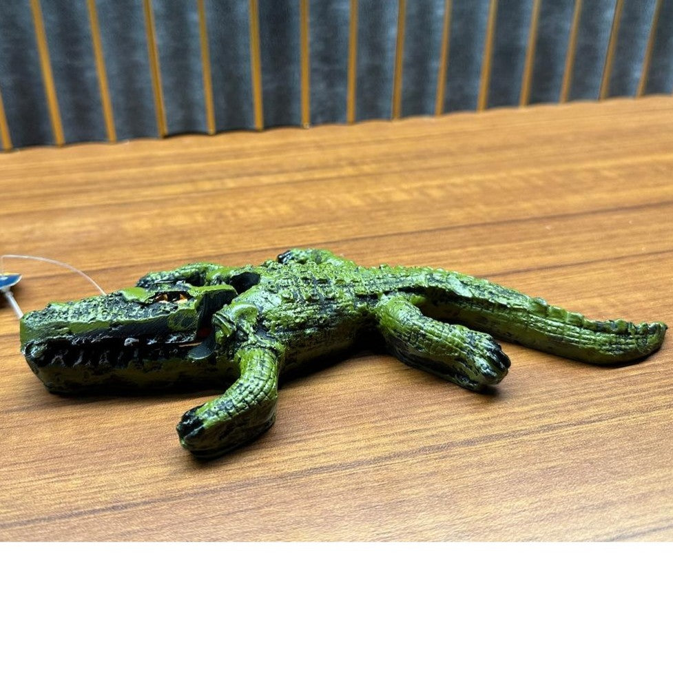 Crocodile Aquarium Decoration (20cm) – Air-Driven Moving Ornament - 3