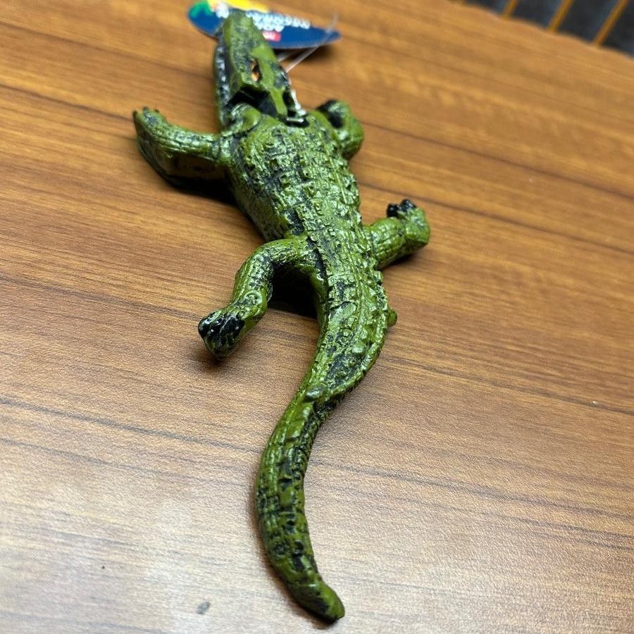 Crocodile Aquarium Decoration (20cm) – Air-Driven Moving Ornament - 4