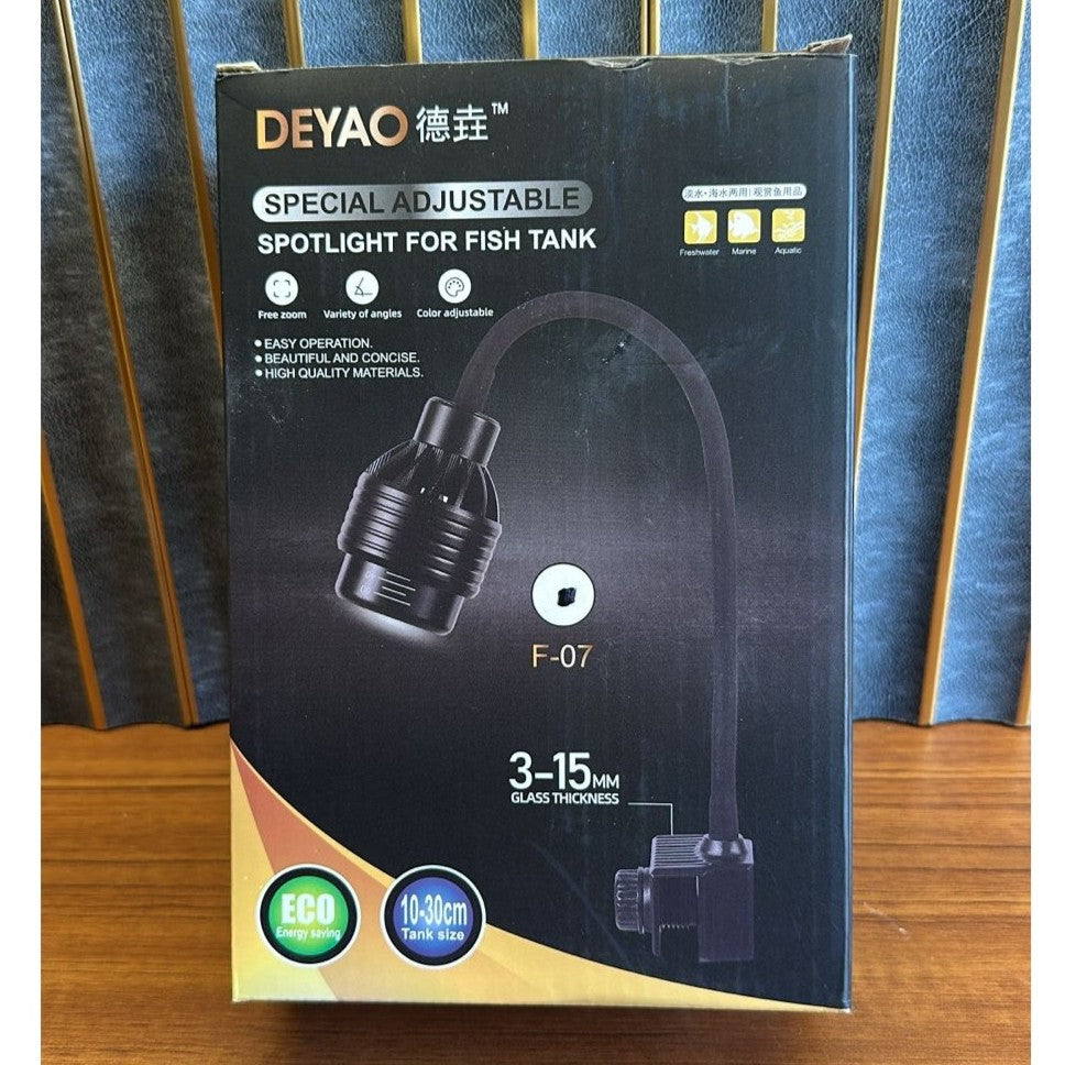 Deyao F-07 Special Adjustable Aquarium Spot Light – Zoomable LED for Planted & Biotope Tanks - 2