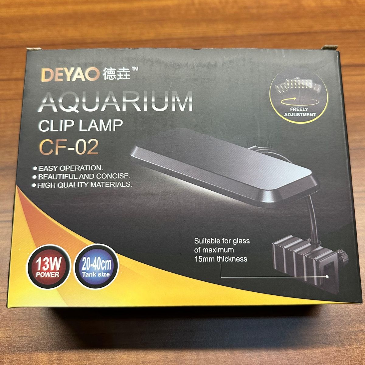Deyao CF-02 Aquarium LED Clip Lamp (13W) – High CRI Light for 20-40cm Tanks - 5