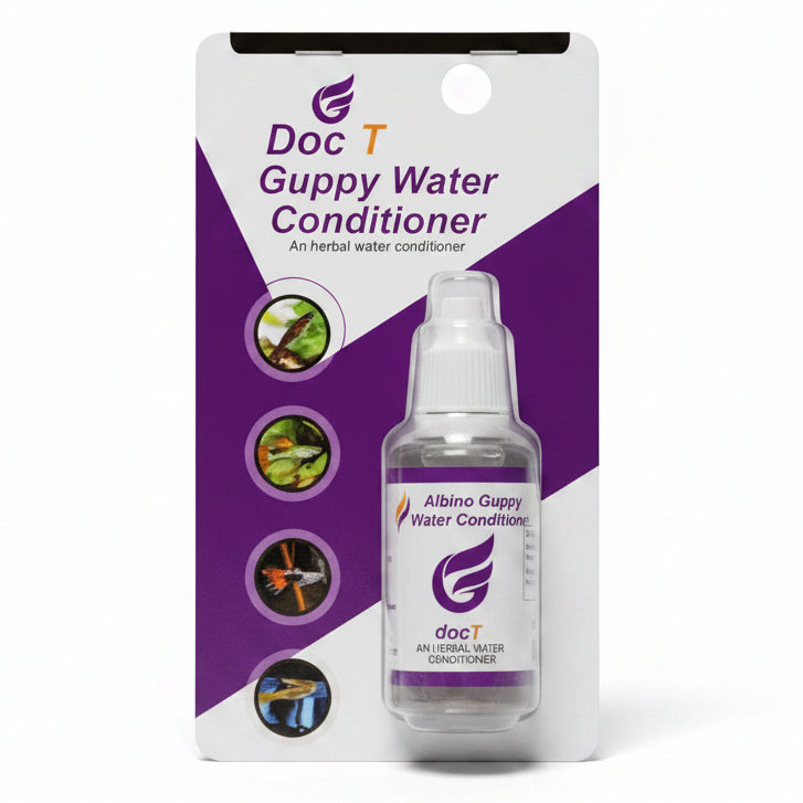 DocT Albino Guppy Water Conditioner (30ml) - pH Reduction & Stress