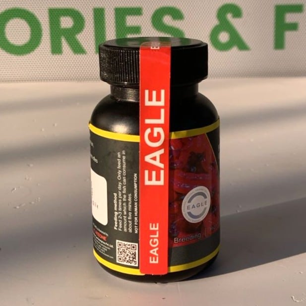 Eagle Freeze Dried Blood Worm 100 ml High Protein Fish Food - 3