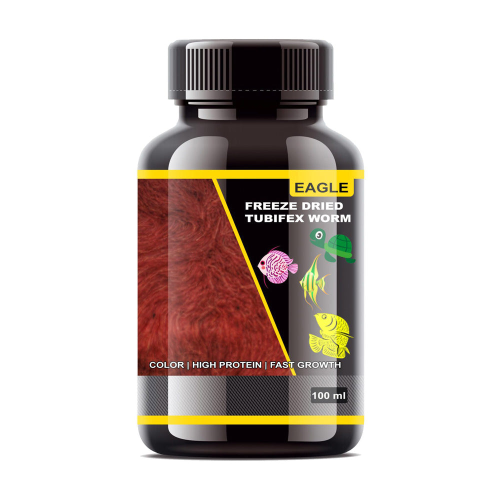 Eagle Freeze Dried Tubifex Worms 100ml Bottle