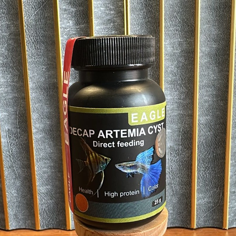 Eagle Decap Artemia Cyst (25g) – Ready-to-Use Decapsulated Brine Shrimp Eggs for Fish Fry