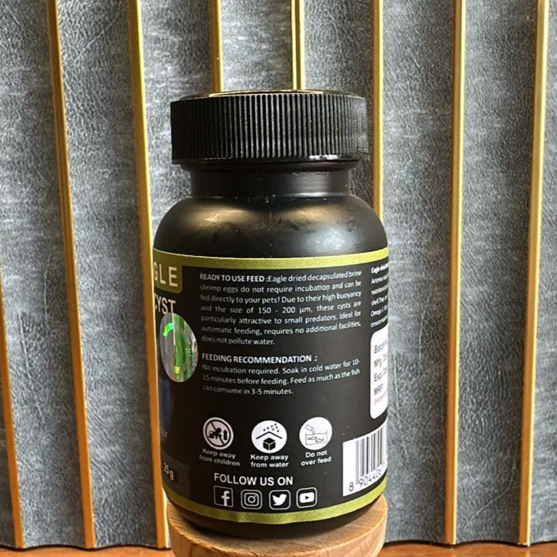 Eagle Decap Artemia Cyst (25g) – Ready-to-Use Decapsulated Brine Shrimp Eggs for Fish Fry