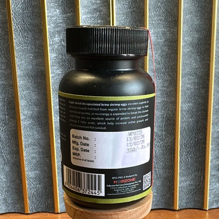 Eagle Decap Artemia Cyst (25g) – Ready-to-Use Decapsulated Brine Shrimp Eggs for Fish Fry