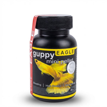 Eagle Premium Guppy Mini Pellet Food (45g) – High Protein, Slow Sinking