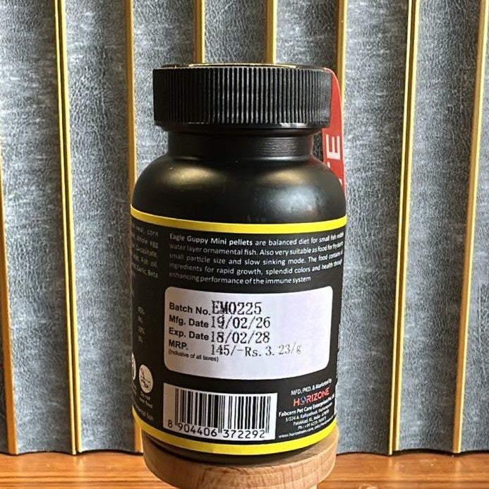 Eagle Premium Guppy Mini Pellet Food (45g) – High Protein, Slow Sinking