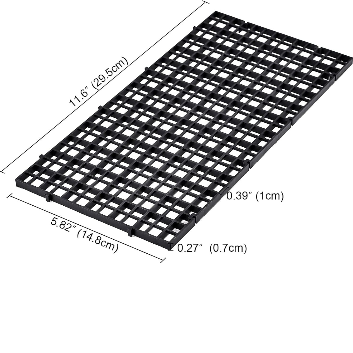 Egg Tray Black 30 x 15 cm for Aquarium Fish Tank Bottom - 2