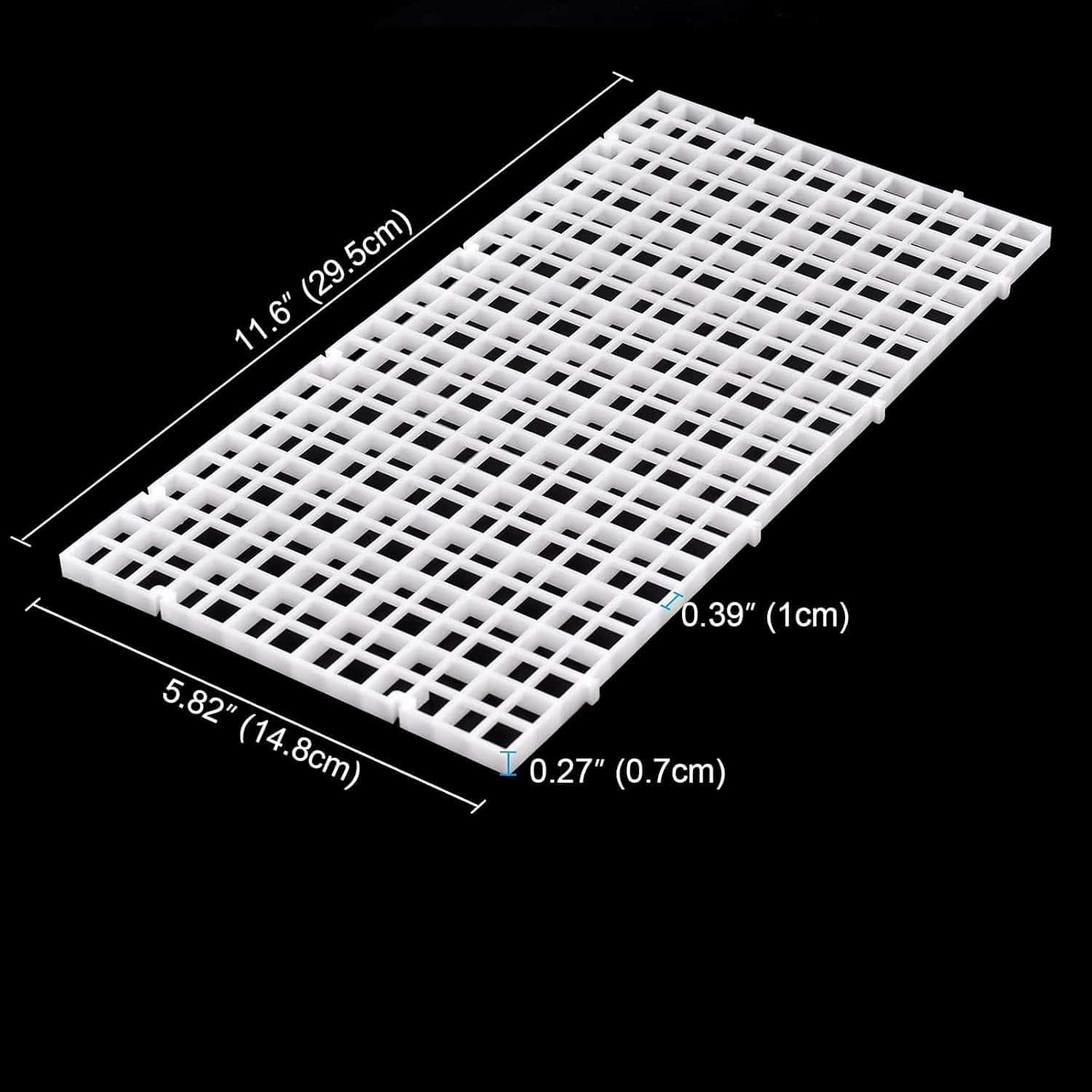 Egg Tray White 30 x 15 cm for Aquarium Fish Tank Bottom - 3