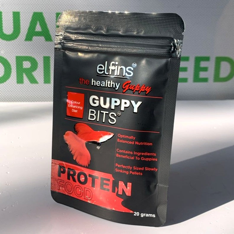 Elfins Guppy Bits 20 grams Protein Fish Food - 3