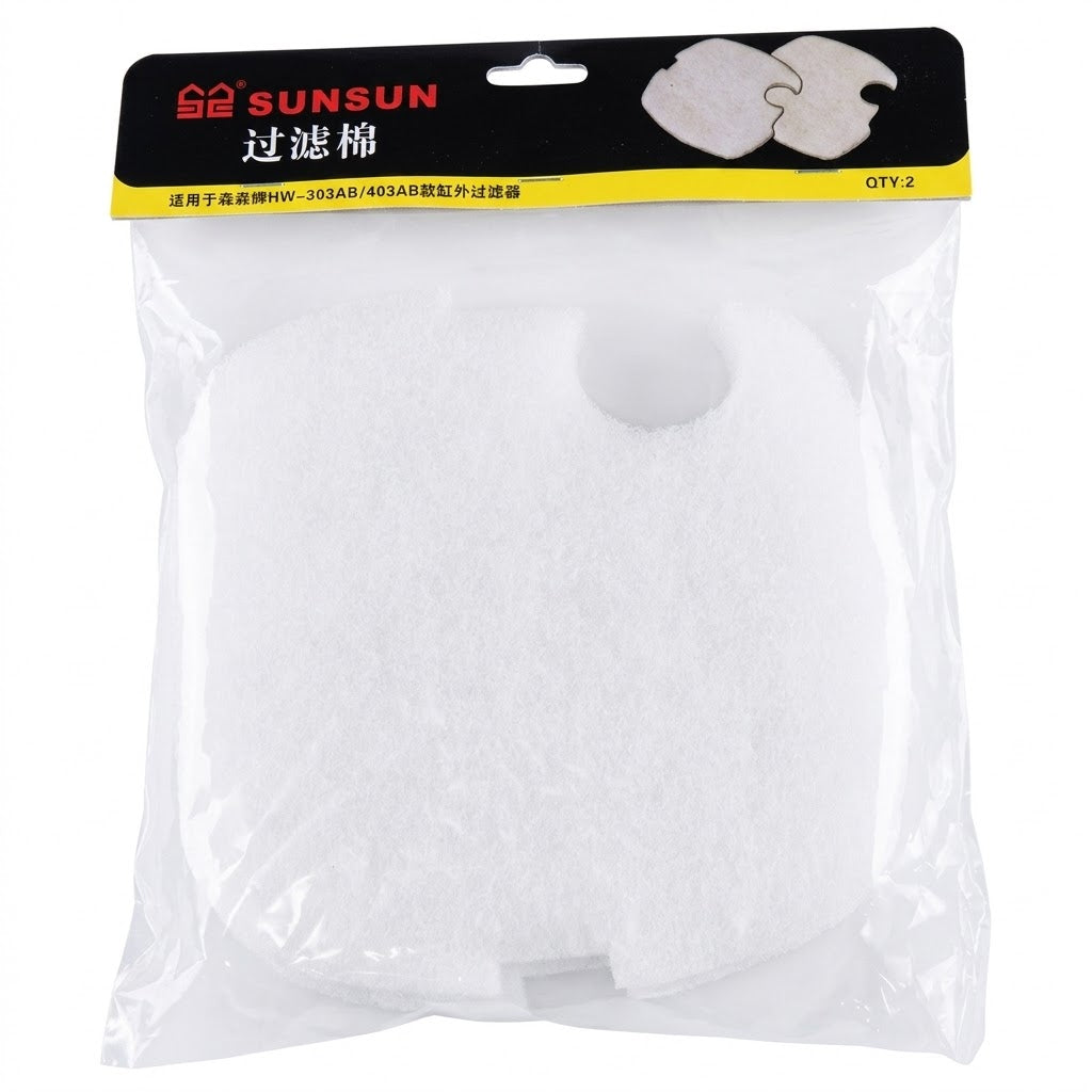 SunSun Spare Filter Sponge Pads for HW-303 & HW-403 Canister Filters (2-Pack)