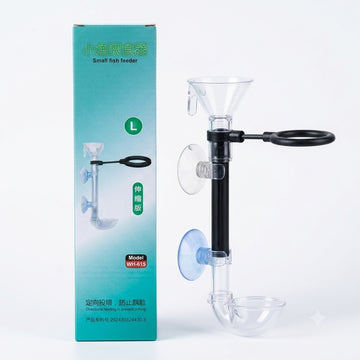 WH-615 Aquarium Fish Feeder Tube with Floating Ring (24cm, Large)