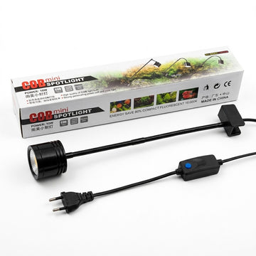 GB-F02 COB Mini Spot Light for Aquarium (10W, 3-Color Adjustable)