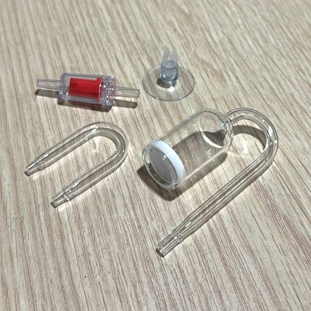 Premium Glass CO2 Diffuser 4-in-1 Set (SF-125) – 18mm for Planted Aquariums
