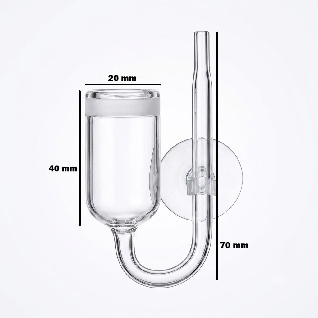 Premium Glass CO2 Diffuser SF-126 (18mm) – U-Shape Design for Planted Aquariums