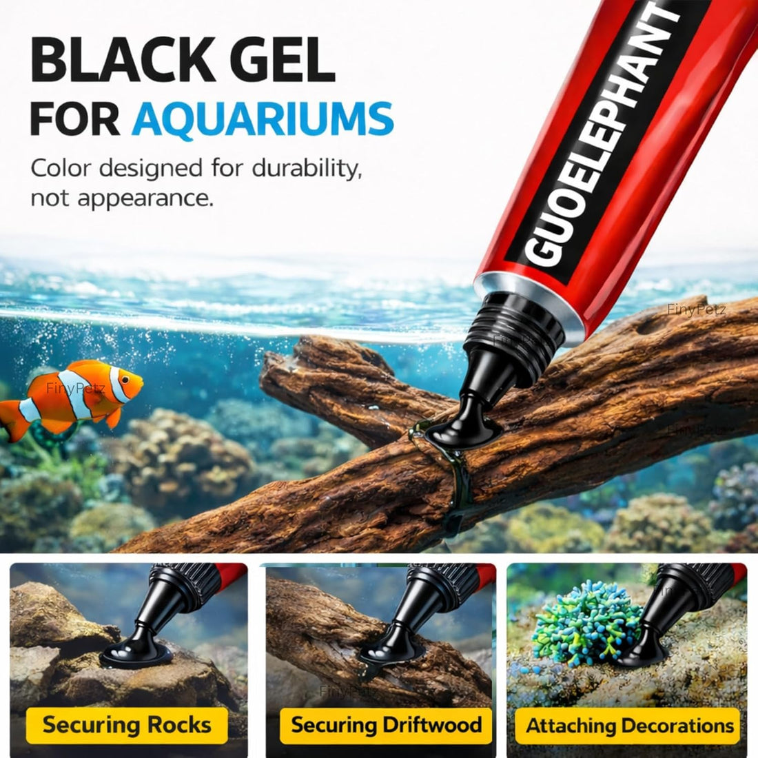 Guoelephant Instant Aquarium Gel (5g) – Underwater Super Glue for Hardscape