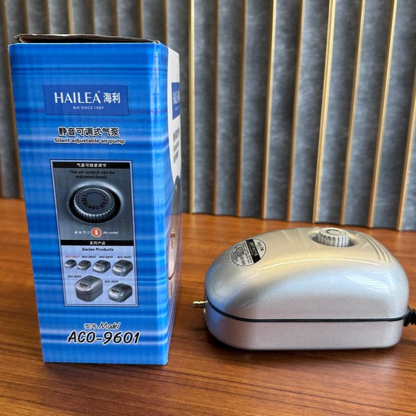 Hailea ACO-9601 Adjustable Aquarium Air Pump (2W) – Silent Single-Outlet Aerator - 5