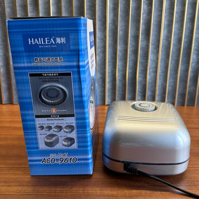Hailea ACO-9610 Adjustable Air Pump (10W) – 4-Outlet High Output Aerator - 3