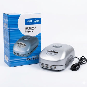 Hailea ACO-9610 Adjustable Air Pump (10W) – 4-Outlet High Output Aerator