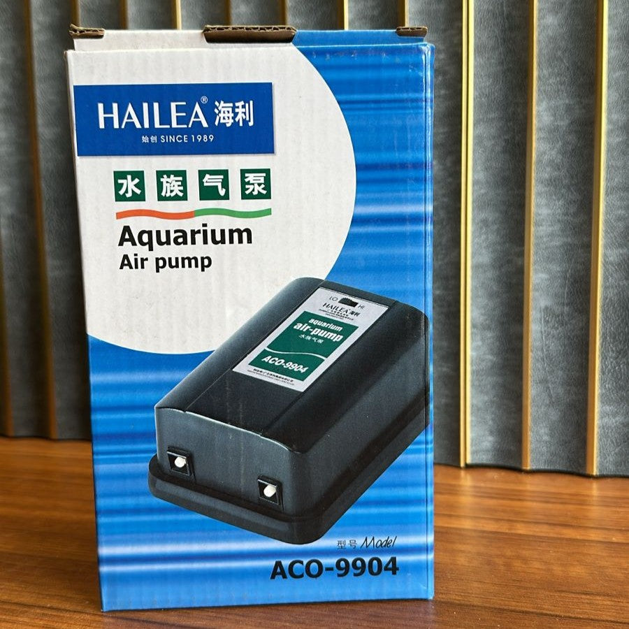 Hailea ACO-9904 Adjustable Aquarium Air Pump (3.5W) – Dual Outlet 5.5L/Min Oxygenator