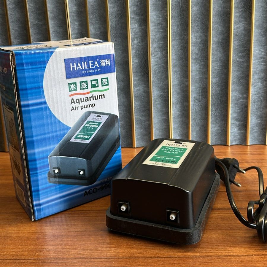 Hailea ACO-9904 Adjustable Aquarium Air Pump (3.5W) – Dual Outlet 5.5L/Min Oxygenator