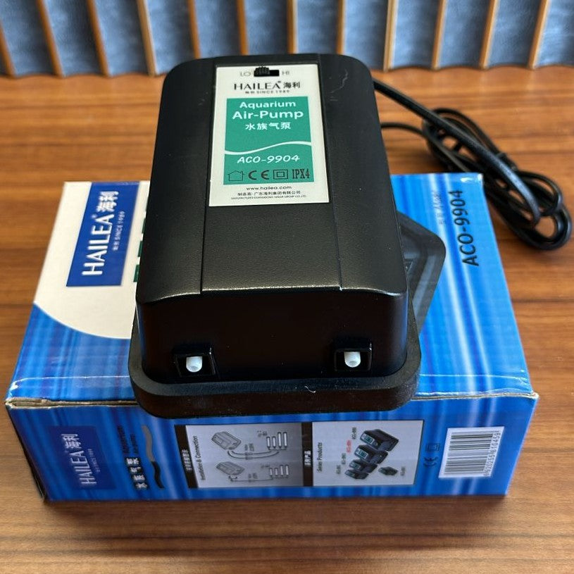 Hailea ACO-9904 Adjustable Aquarium Air Pump (3.5W) – Dual Outlet 5.5L/Min Oxygenator