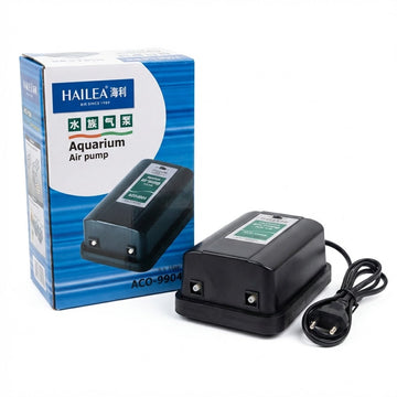 Hailea ACO-9904 Adjustable Aquarium Air Pump (3.5W) – Dual Outlet 5.5L/Min Oxygenator