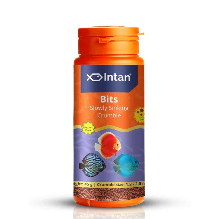 Intan Bits 45 grams fish food from Growel Feeds