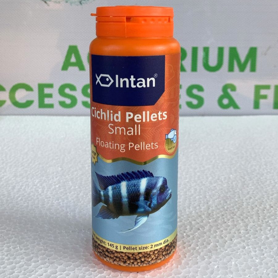 Intan Cichlid Pellets 2mm size Fish feed 145 gram bottle - 4