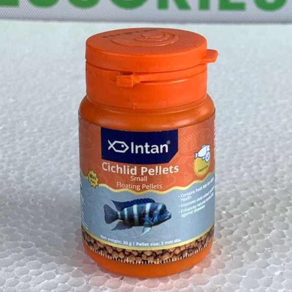 Intan Cichlid Pellets 2mm size Fish feed 30 gram bottle - 4