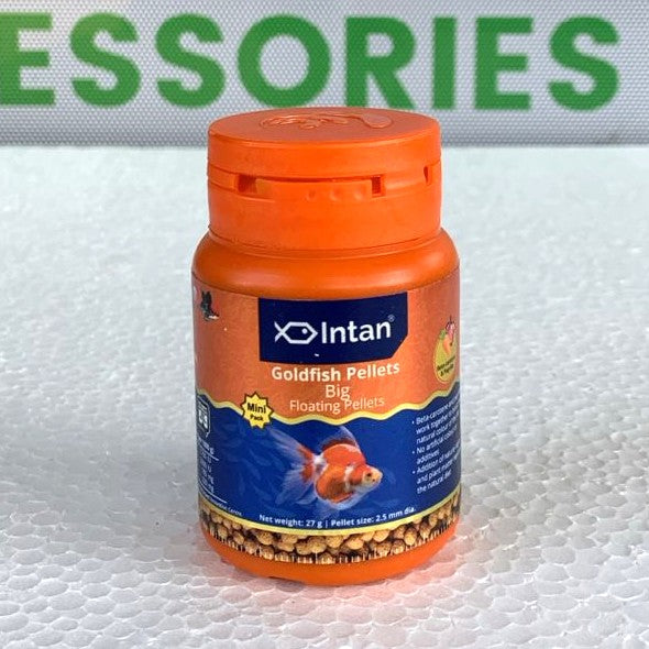 Intan Goldfish Pellets Big 2.5 mm 27 gram bottle - 4