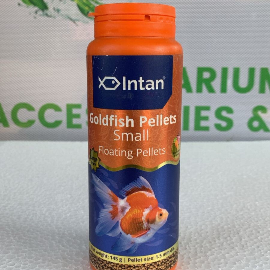 Intan Goldfish Pellets Small 1.5 mm 145 gram bottle - 3