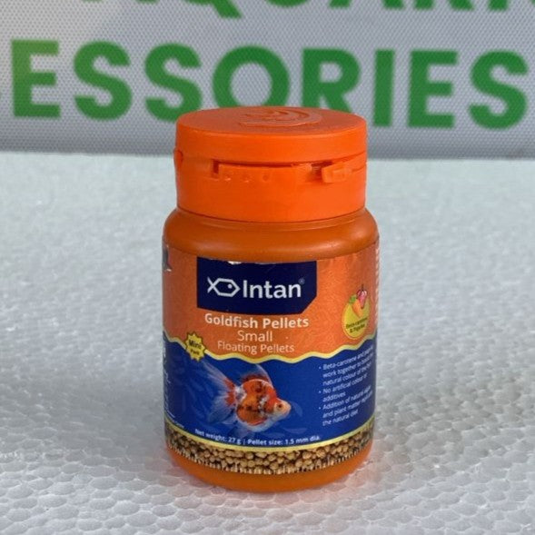 Intan Goldfish Pellets Small 1.5 mm 27 gram bottle - 5