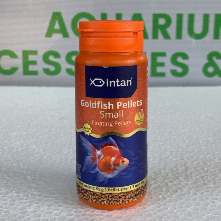 Intan Goldfish Pellets Small 1.5 mm 55 gram bottle - 5