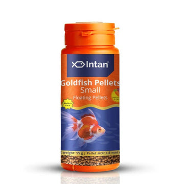 Intan Goldfish Pellets Small 1.5 mm 55 gram bottle