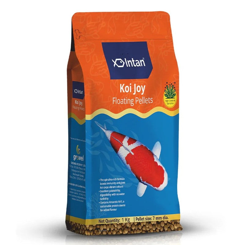 Intan Koi Joy Pellets 1 kg pack from Growel Feeds