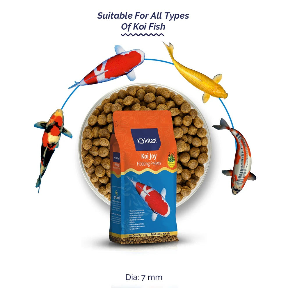 Intan Koi Joy Pellets 1 kg pack from Growel Feeds - 8