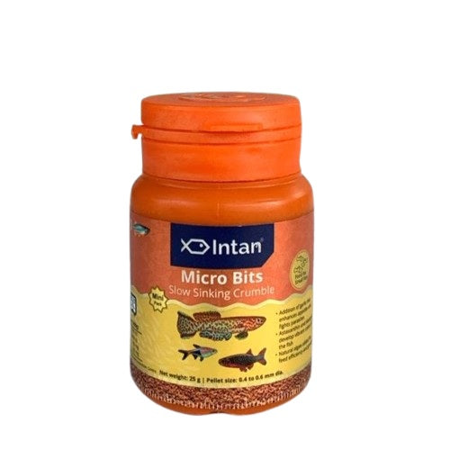 Intan Micro bits 25 grams from Growel Fish Feeds