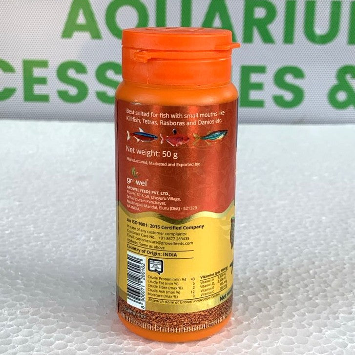 Intan Micro bits 50 grams from Growel Fish Feeds - 3