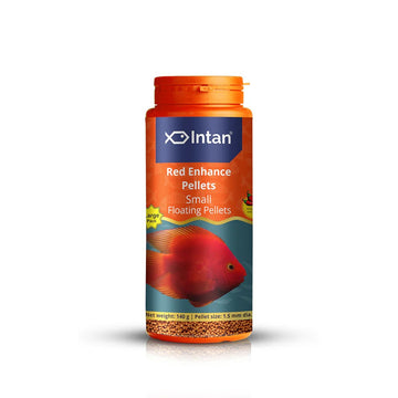 Intan Red Enhance 1.5 mm small Pellets 140 gram bottle