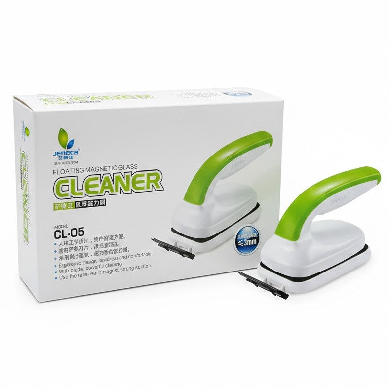 Jeneca CL-05 Floating Magnetic Glass Cleaner with Scraper – 2-in-1 Algae Remover