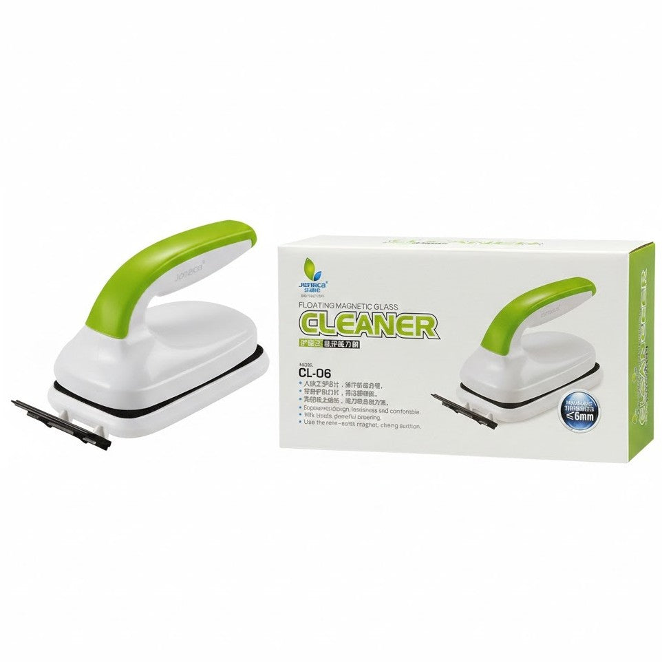 Jeneca CL-06 Floating Magnetic Glass Cleaner with Scraper – For Glass up to 6mm