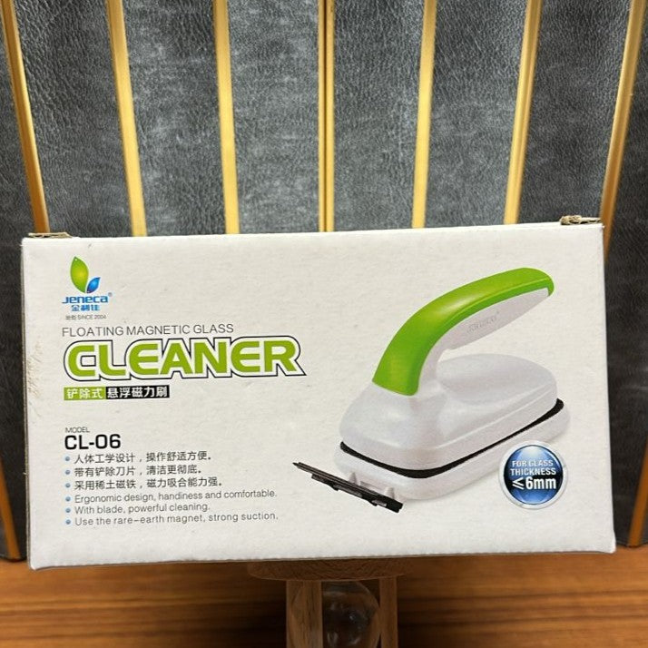 Jeneca CL-06 Floating Magnetic Glass Cleaner with Scraper – For Glass up to 6mm - 7