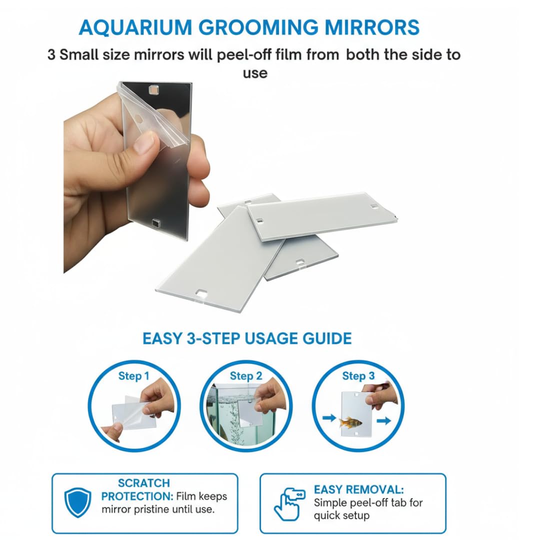 Jeneca DYJ-10 360° Aquarium Fish Grooming & Training Mirror