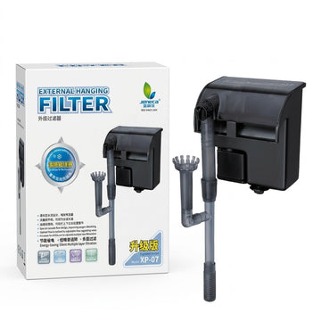 Jeneca XP-07 Slim Aquarium Hang On Filter (4.5W) – 500 L/H with Integrated Surface Skimmer